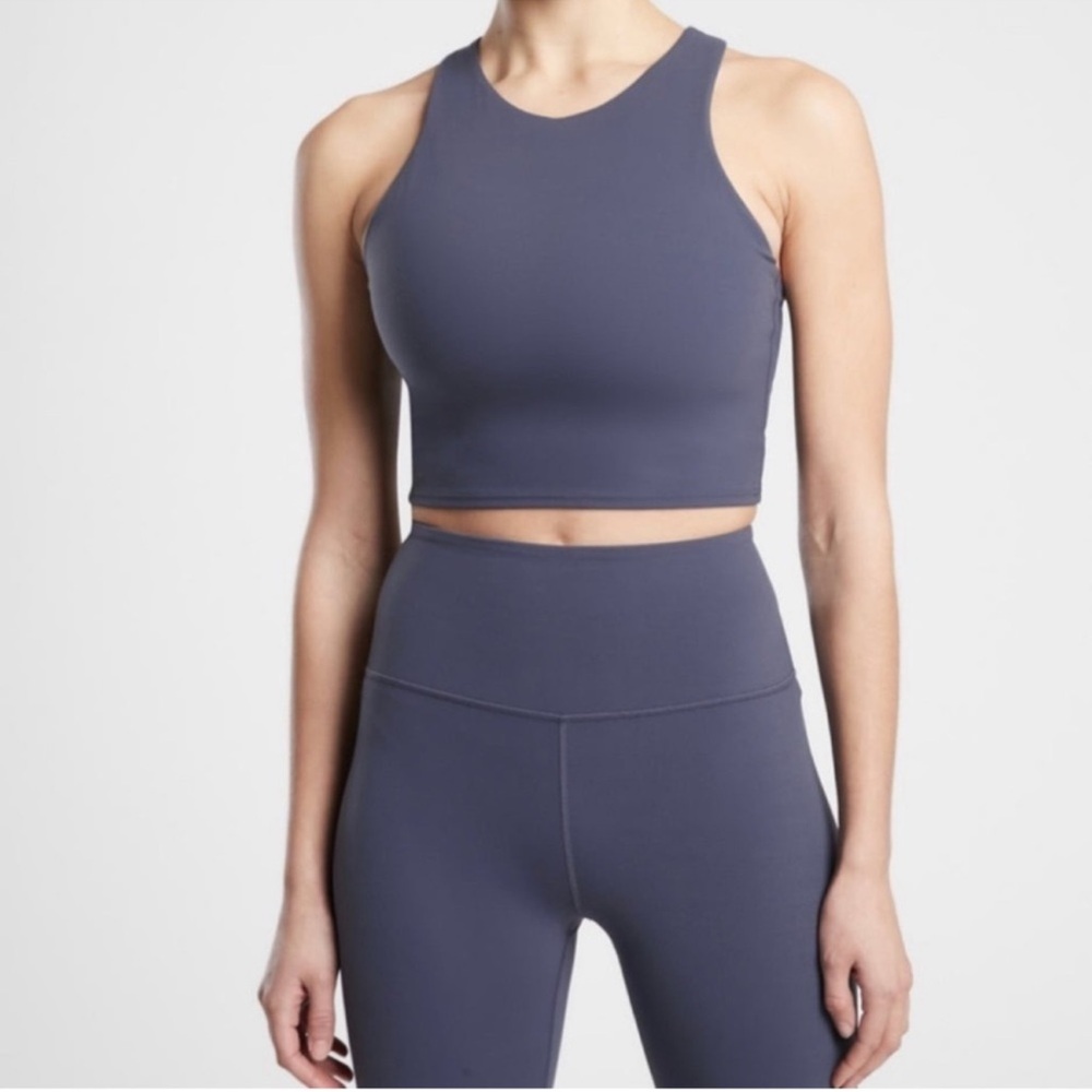 Athleta Conscious A-C Sports Bra Tank and Elation Ultra High Rise 7/8” Set